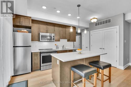 201 - 615 Longfields Drive, Ottawa, ON - Indoor Photo Showing Kitchen With Stainless Steel Kitchen With Upgraded Kitchen