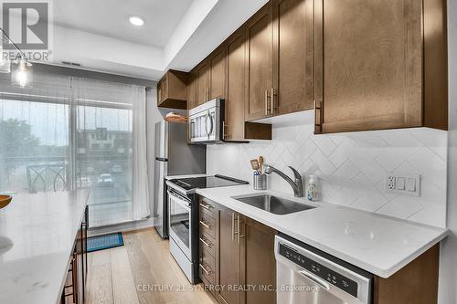 201 - 615 Longfields Drive, Ottawa, ON - Indoor Photo Showing Kitchen With Upgraded Kitchen