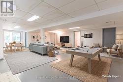 virtually staged rec room - 