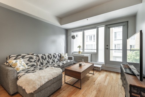 Living Room - 209-825 Boul. René-Lévesque E., Montréal (Ville-Marie), QC 