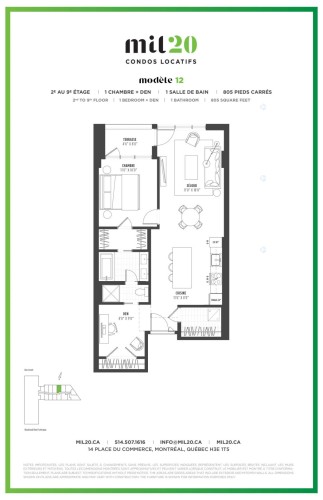 Floor Plan - 212-1020 Rue Levert, Montréal (Verdun/Île-Des-Soeurs), QC 