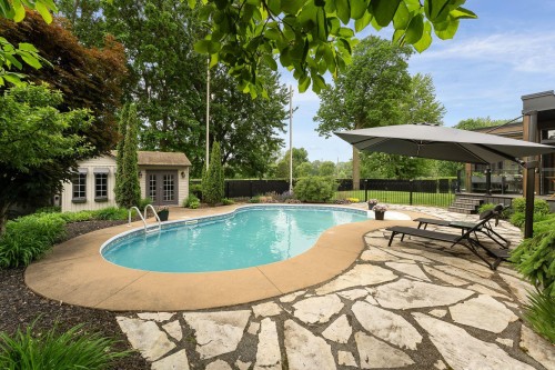 Pool - 66 Rue De Coulomb, Saint-Jean-Sur-Richelieu, QC - Outdoor With In Ground Pool With Backyard