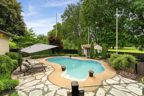 Pool - 66 Rue De Coulomb, Saint-Jean-Sur-Richelieu, QC - Outdoor With In Ground Pool With Backyard