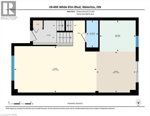 Floor plan - 600 White Elm Boulevard Unit# 9, Waterloo, ON 