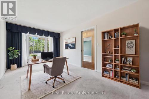 Virtually Staged - 55 Honeysuckle Drive, Guelph (Village By The Arboretum), ON - Indoor Photo Showing Office