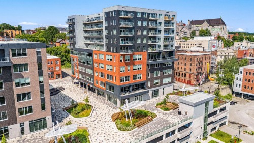 Aerial View - 808-60  - 70 Rue Wellington S., Sherbrooke (Les Nations), QC 
