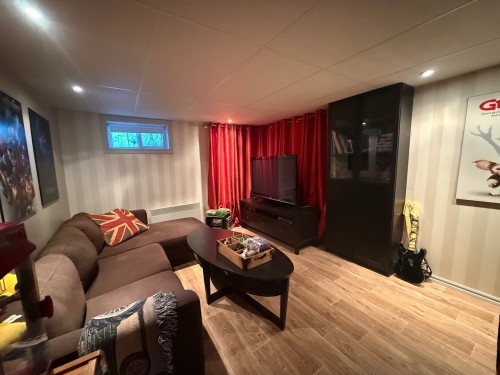 Salon - 16 Rue St-Isidore O., Laverlochère-Angliers, QC - Indoor Photo Showing Basement