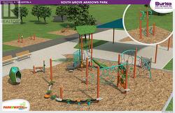 Drawings of the park being built down the street. - 