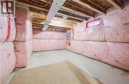 Unfinished below grade area featuring electric panel - 302 Jean Landing, Milton, ON 