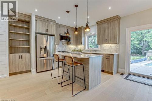 Kitchen - 33 Tyrell Street, Simcoe, ON - Indoor Photo Showing Kitchen With Stainless Steel Kitchen With Upgraded Kitchen