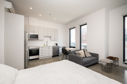 Chambre à coucher - 207-6728 Boul. St-Laurent, Montréal (Rosemont/La Petite-Patrie), QC 