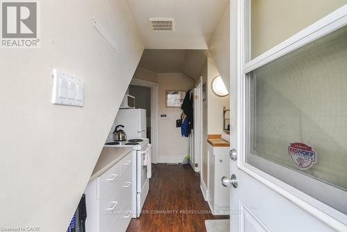 Kitchen view walkout to deck with lovely views. - 270 Queen Street S, Hamilton, ON 