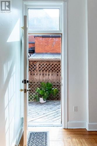 1st floor unit private entrance off the side deck. - 270 Queen Street S, Hamilton, ON 