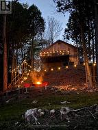Back of the cottage at night - 