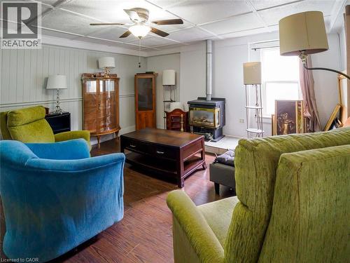9 Marshall Lane, Simcoe, ON - Indoor With Fireplace