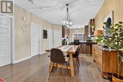 Dining room with space for buffet and hutch. - 