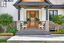 Welcoming Porch with Natural Stone - 