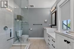 Gorgeous ensuite with double sinks. - 