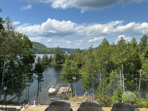 Balcon - 259 Ch. Du Lac-Des-Cornes, Chute-Saint-Philippe, QC - Outdoor With Body Of Water With View