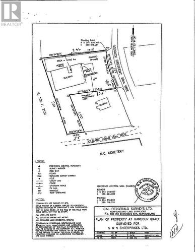 Picture of survey, owner owns property next door with ""Building"" if someone needed additional space - 7-9 Roddick Crescent, Harbour Grace, NL 