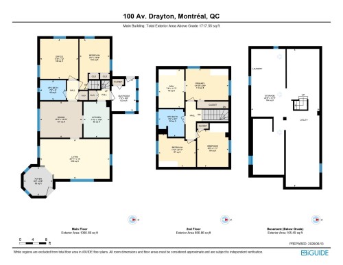 Plan (croquis) - 100 Av. Drayton, Pointe-Claire, QC 