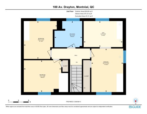 Plan (croquis) - 100 Av. Drayton, Pointe-Claire, QC 