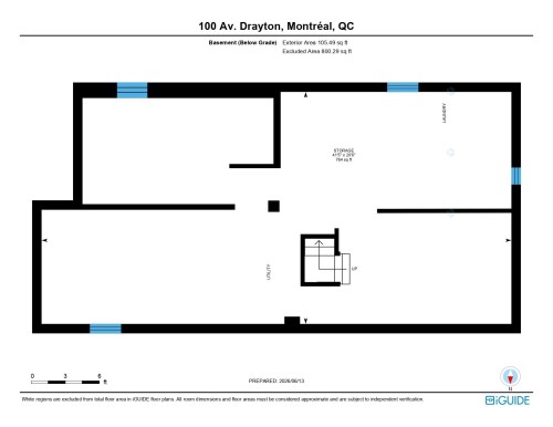 Plan (croquis) - 100 Av. Drayton, Pointe-Claire, QC 
