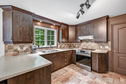 Cuisine - 165 Rue Pierre, Sainte-Sabine, QC - Indoor Photo Showing Kitchen With Double Sink