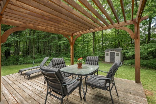 Terrasse - 165 Rue Pierre, Sainte-Sabine, QC - Outdoor With Deck Patio Veranda With Exterior