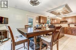 Dining area accesses deck - 