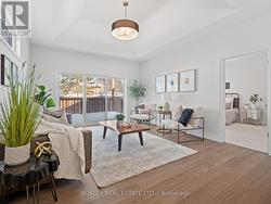 Tray ceiling in living room - 