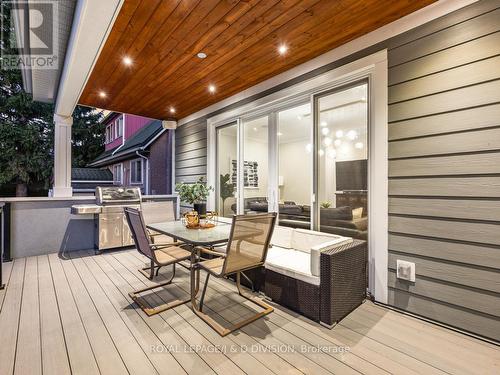 Back Deck Dining Area - 30 Broadleaf Road, Toronto, ON 