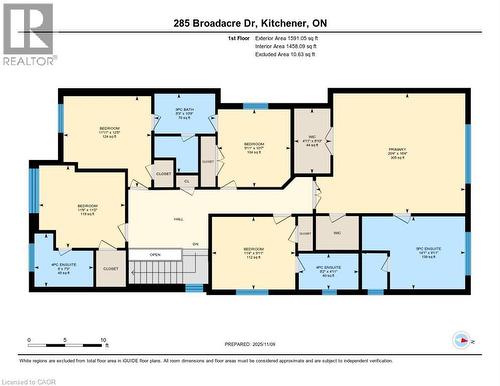 View of home floor plan - 285 Broadacre Drive, Kitchener, ON 