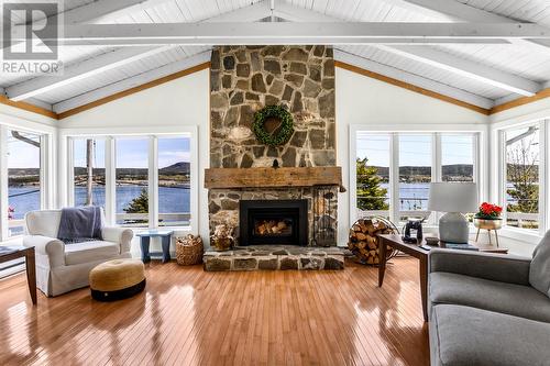 61 Northside Road, Holyrood, NL - Indoor Photo Showing Living Room With Fireplace