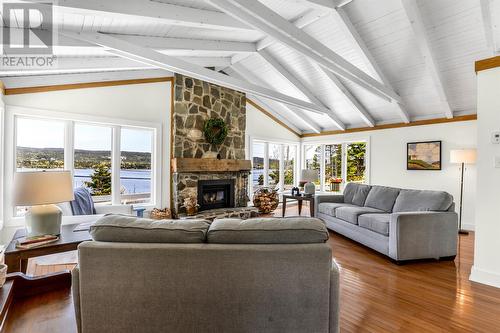 61 Northside Road, Holyrood, NL - Indoor Photo Showing Living Room With Fireplace