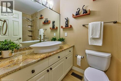 guest bathroom/ with tub - 247 Rolling Acres Court, Kitchener, ON - Indoor Photo Showing Bathroom