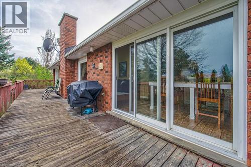upper level deck with gorgeous backyard views - 247 Rolling Acres Court, Kitchener, ON - Outdoor With Deck Patio Veranda With Exterior