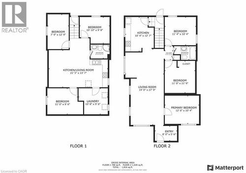 Floor plans of entire property - 1519 Howland Avenue, London, ON 