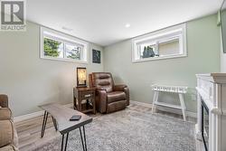 Rec Room with Pot Lights & Above Grade windows - 