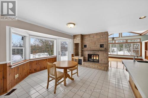 Dining Area with Fireplace - 6952 Second Line, New Tecumseth, ON 