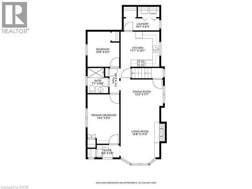 Main house: main floor plan - 148 Huxley Avenue S, Hamilton, ON 