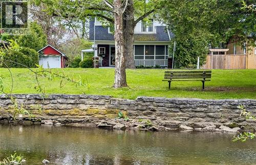 Located directly across from Clifton Park with a viiew of Dingle Creek . - 72 Crescent Boulevard, Simcoe, ON - Outdoor With Body Of Water