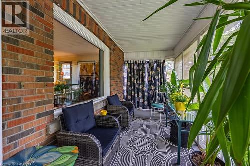 Screened-in Front Porch - 72 Crescent Boulevard, Simcoe, ON - Outdoor With Deck Patio Veranda With Exterior