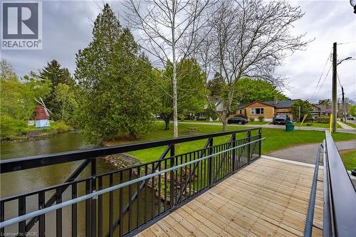 Bridge in Clifton Park looking towards Crescent Boulevard - 72 Crescent Boulevard, Simcoe, ON - Outdoor With Deck Patio Veranda