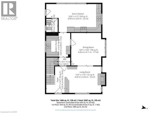 Main Floor Floor Plan - 72 Crescent Boulevard, Simcoe, ON - Other