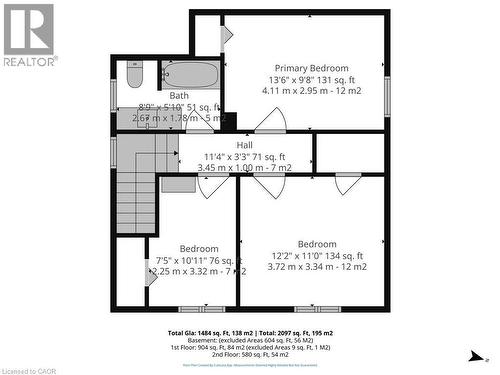 Second Storey Floor Plan - 72 Crescent Boulevard, Simcoe, ON - Other