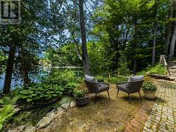 Sitting area beside the frog pond - 