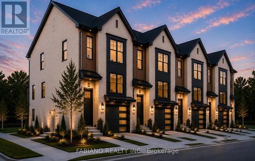 Conceptual 4-unit townhouse - 7872 - 7876 Kipling Avenue, Vaughan, ON - Outdoor With Facade