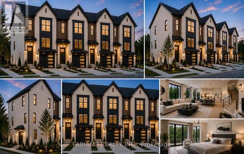 Conceptual 4-unit townhouse - 7872 - 7876 Kipling Avenue, Vaughan, ON - Outdoor With Facade