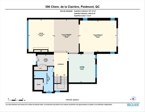 Plan (croquis) - 590 Ch. De La Clairière, Piedmont, QC 